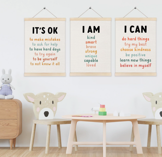 Positive Mindset Canvas Set