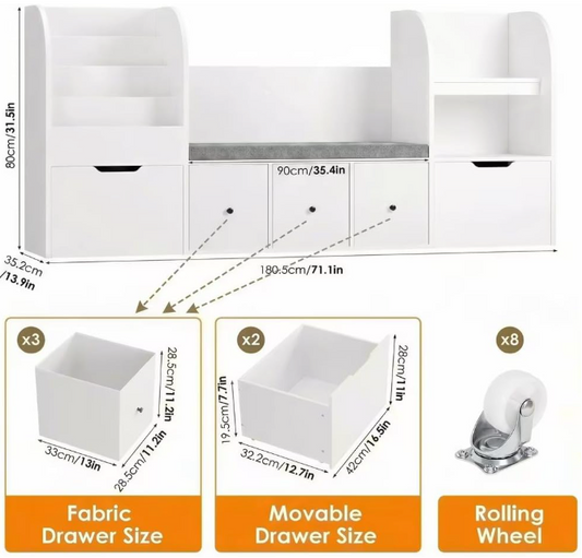 The Hearthside Reading Bench