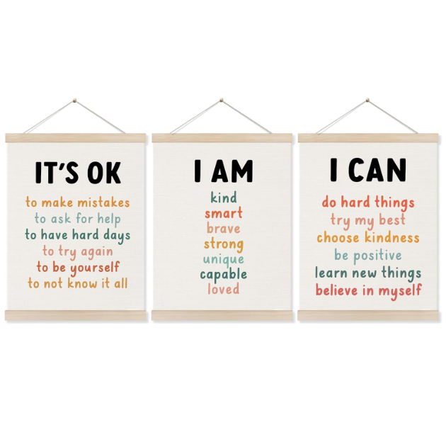 Positive Mindset Canvas Set
